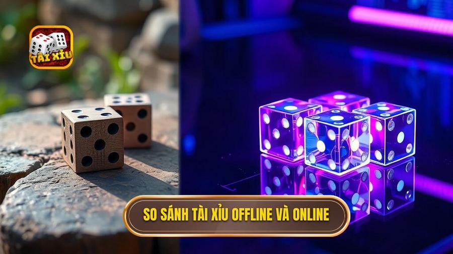 So sánh Tài xỉu offline và Tài xỉu online